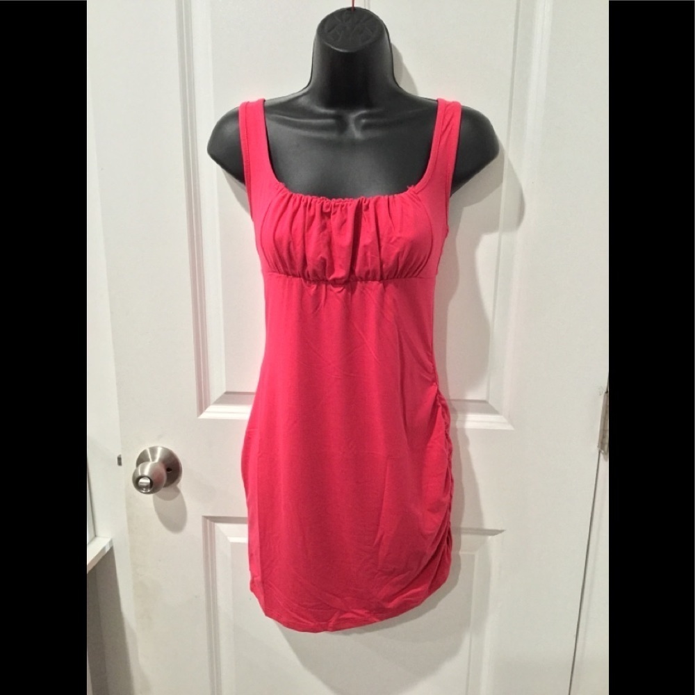 FUCSHIA BODYCON TANK TOP DRESS - Picture 2 of 8